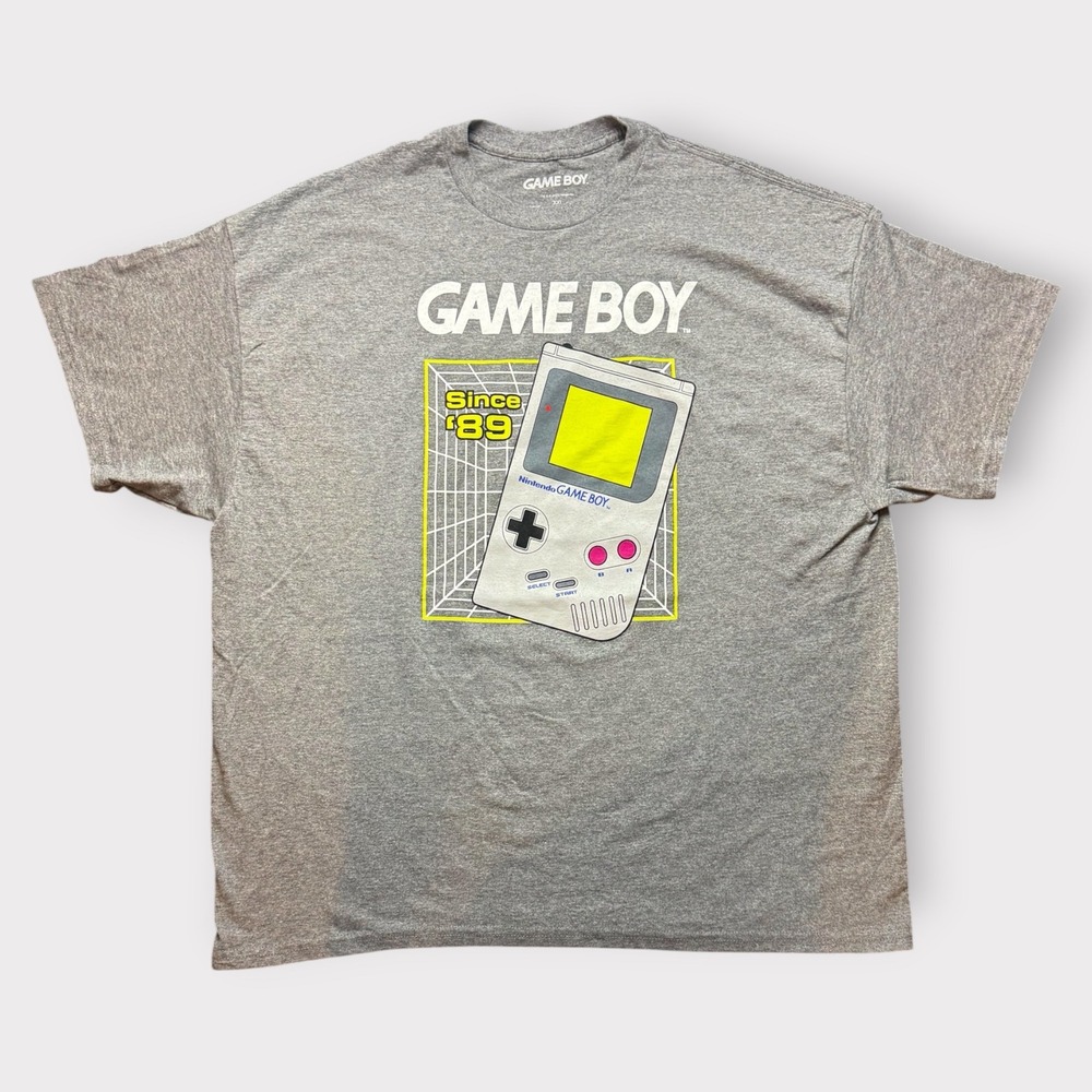 Nintendo Game Boy‎ Since 89 Retro Console Graphic T-Shirt Gray XXL
